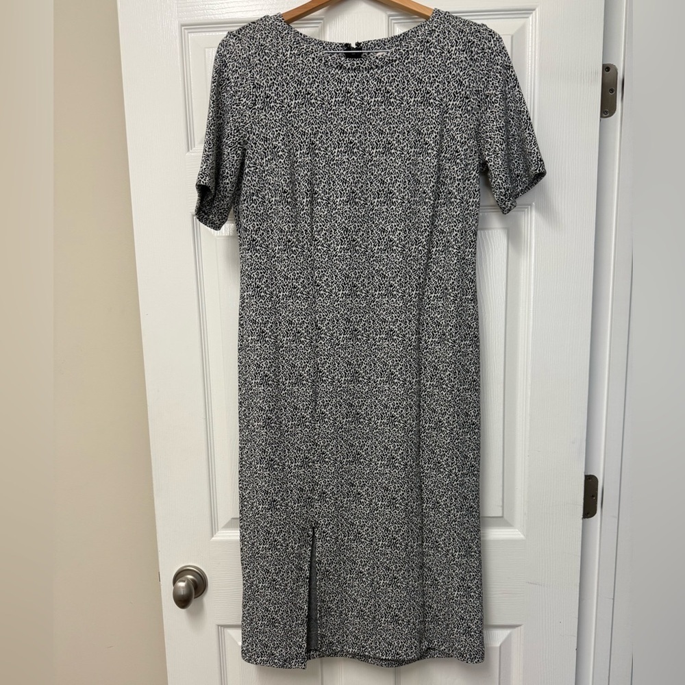 LOFT Women’s Leopard Print Sheath Midi Dress Size 8